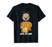 Ziegenbock Auf Bierfass Shirt Lustiges Bock Auf Bier T-Shirt