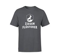 Ziegenflüsterer Herren T-Shirt Ziegenfreund Spruchshirt und Spaßshirt Ziegen Geschenk