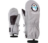 Fäustlinge ZIENER "LE ZOO-Z glove mini", Kinder, Gr. 3, light mélange, Obermaterial: 100% Polyester; Innenhand: 100% Polyester; Futter: 100% Polyester; Wattierung: 100% Polyester (recycelt), Handschuh