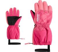 Skihandschuhe ZIENER "LEVIO-Z AS glove mini", Kinder, Gr. 2,5, tie dye pop pink, Obermaterial: 100% Polyester; Innenhand: 100% Polyester; Futter: 100% Polyester; Wattierung: 100% Polyester (recycelt),