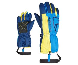 Ziener Kleinkind Leo Ski-Handschuhe/Wintersport | Langer Reißverschluss, Leash, Persian Blue, 110, 3.5