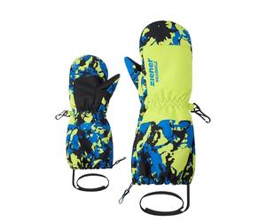 Ziener Kleinkind LEVI-Z Ski-Fäustling/Wintersport | wasserdicht, Lange Stulpe, Langer Zipper, camo Persian Blue, 1