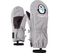 Fäustlinge ZIENER "LE ZOO-Z glove mini", Kinder, Gr. 3, light mélange, Obermaterial: 100% Polyester; Innenhand: 100% Polyester; Futter: 100% Polyester; Wattierung: 100% Polyester (recycelt), Handschuh