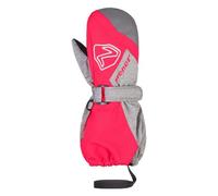 Ziener Unisex Baby Laurus Ski-Fäustlinge/Winter | wasserdicht, Lange Stulpe, reflektierend, Light Melange.neon pink, 104cm