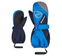 Ziener Unisex Baby Laurus Ski-Fäustlinge/Winter | wasserdicht, Lange Stulpe, reflektierend, Persian Blue.Dark Navy, 92cm