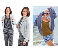 Zierstoff einfach nähen Schnittmuster auf Papier für einen Bolero, legere Jacke Melissa, Gr. 158 bis Damengr. 46