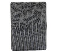 Zigarettenetui Pearl Metall Leder grau Eidechse 100mm-9er - 04980-30