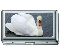 Zigarettenetui, White Swan Close up Zigarettenetui / -schachtel, Kreditkartenetui für Damen Herren