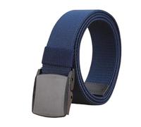 ZIHDKE GüRtel 2 Stück kein Metall über elastischem, gewebtem Herrengürtel, geeignet for Herren- und Damenjeans, lässiger Canvas-Bund(Blue,120cm)