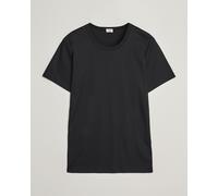 Zimmerli of Switzerland Mercerized Cotton Crew Neck T-Shirt Black Schwarz XXL