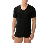 Zimmerli T-Shirt Herren V-Ausschnitt Baumwolle schwarz, 4 (S)
