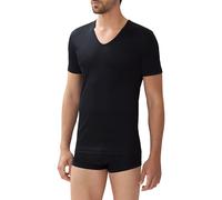 Zimmerli T-Shirt Herren V-Ausschnitt Baumwolle schwarz, 8 (XXL)