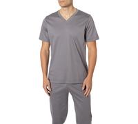 Zimmerli T-Shirt Herren V-Ausschnitt Jersey-Baumwolle grau, XL