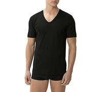 Zimmerli T-Shirt Herren V-Ausschnitt Baumwolle schwarz, 4 (S)