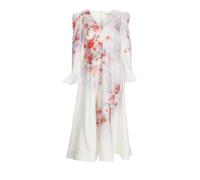 Zimmermann - Crush Frill Midi Dress - Größe 4 - rosa