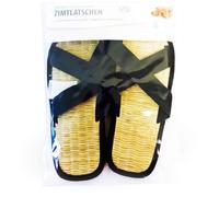 Zimtlatschen Baumwolle Gr.37-38 Schwarz