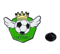 Zinklegierung Anstecker Fußball Motiv Robust(CZ0745-2)