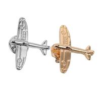 Zinklegierung Kleiner Flugzeug Brosche Geschenkideen 2 Stück | Anzug, Pullover, Tasche, Formelle Anlässe, Stilvoller Conversation Starter, Herren und Profis