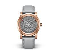 ZINVO Blade Essence Silver Leder Stahl Grau Rose Gold Damen Uhr