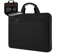 ZINZ Aktentasche Laptoptasche Hülle, Stoßfeste Wasserdicht Notebook Sleeve kompatibel mit MacBook Pro 14 Zoll 2021 2022 M1 Pro/Max A2442 und Allen Modellen von 13 Zoll MacBook Air/Pro, Schwarz