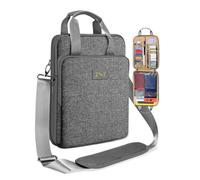 ZINZ Laptop Hülle 12,9 13 Schultertasche, Erweiterbare Handtasche mit Wertsachenfach, Kompatibel mit MacBook Air/Pro/Neo 13" M5/M4/M3/M2/M1, iPad 12,9/13/11, Wasserabweisend & Stoßfest,L02G03