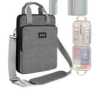 ZINZ Laptop Hülle 12,9 13 Schultertasche, Erweiterbare Handtasche mit Wertsachenfach, Kompatibel mit MacBook Air/Pro/Neo 13" M5/M4/M3/M2/M1, iPad 12,9/13/11, Wasserabweisend & Stoßfest, L02G06