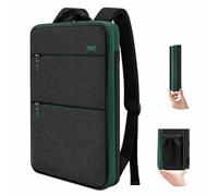 ZINZ Schlanker & Erweiterbarer Laptop-Rucksack 15 15,6 16 Zoll,BK01GR01 | Kompatibel mit MacBook Pro 16"/15", Dell XPS 15/16 & Den Meisten 15-16" Notebooks, Wasserabweisender Tagesrucksack