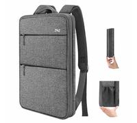 ZINZ Schlanker & Erweiterbarer Laptop-Rucksack 15 15,6 16 Zoll,D01G01 | Kompatibel mit MacBook Pro 16"/15", Dell XPS 15/16 & Den Meisten 15-16" Notebooks, Wasserabweisender Tagesrucksack