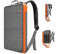 ZINZ Schlanker & Erweiterbarer Laptop-Rucksack 15 15,6 16 Zoll,G01OG02 | Kompatibel mit MacBook Pro 16"/15", Dell XPS 15/16 & Den Meisten 15-16" Notebooks, Wasserabweisender Tagesrucksack