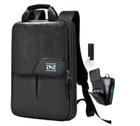 ZINZ Schlanker und Erweiterbarer Laptop-Rucksack 15,6 16 17 Zoll Reise-Business-Rucksack Regenfester Tagesrucksack für Männer und Frauen，Schwarz