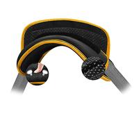 ZINZ Universelles Schulterpolster mit Ultradickem Polster für Tasche Gepäcktasche Crossbody, Plus lang & rutschfest & Atmungsaktiv,Schwarz-Gelber Rand