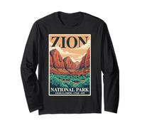 Zion National Park Outdoor Angels Landing Utah 1919 Wandern Langarmshirt