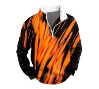 Zip Hoodie Solid Basketball Kleidung HemdJacke Gefüttert Aesthetic Kleidung Geschenk Für Weihnachten Mann Sweatjacke Oversized Pullover Über Schulter Tragen Männer Campion T-Shirt Herren(Orange,XL)