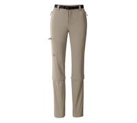 Zip-off-Hose LPO "Da-Zip-Off-Hose - Coralie", Damen, Gr. 19, Normalgrößen, grau (vetiver), Web, 92% Nylon.8% Elasthan, regular fit knöchellang, Hosen, Komfortbund (12903762-19) vetiver