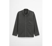 Zip-Overshirt regular grau 4XL