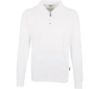 HAKRO Comfort Fit Sweatshirt Zipweiss, Einfarbig