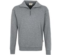 Hakro No. 0451 Zip-Sweatshirt Premium grau meliert - 3XL