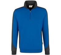 Hakro Zip-Sweatshirt Contrast Performance, royal, Unisex-Größe: L