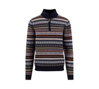 FYNCH-HATTON - Zip Troyer, Jacquard, Lambswool*RWS navy - Gr. - S