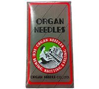 Zipperstop Ball Point Sewing Machine Needles Home-use by Organ Needles (10 Needles/Pack), Select Size (Size 90/14 Ball Point)