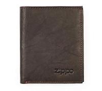 Zippo Geldbörse - Leder - Braun, Mokka - Portemonnaie für Damen und Herren - Portmonee mit Münzfach - Ideal für Karten und Scheine