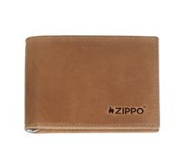Zippo Geldbörse - Leder - Braun - Portemonnaie für Damen und Herren - Portmonee mit RFID-Schutz - Geldclip - Vintage-Stil