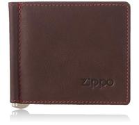 Zippo Geldbörse - Leder - Braun - Portemonnaie für Herren - Portmonee mit RFID-Schutz - Geldclip - Ideal für Karten und Scheine