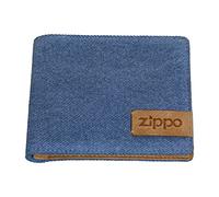 Zippo Geldbörse - Leder, Denim - Braun, Blau - Portemonnaie für Herren - Portmonee mit RFID-Schutz - Münzfach - Ideal für Karten und Scheine