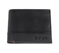 Zippo Herren Nappa Kreditkarten-Geldbörse Schwarz Geldbörse Schwarz (Schwarz)