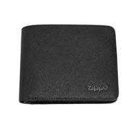 Zippo Geldbörse - Saffiano-Leder - Schwarz - Portemonnaie für Damen und Herren - Portmonee mit RFID-Schutz - Geldclip - Ideal für Karten und Scheine