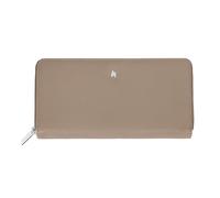 Zippo Geldbörse XL - Leder - Taupe - Edles Portemonnaie für Damen - Portmonee mit RFID-Schutz - Ideal für Münzen, Karten und Scheine