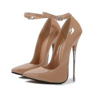 ZIRIA Pinke Pumps 16 cm Extreme Metall High Heels Sexy Dünn Stilettos Modell Cross Dresser Schuhe