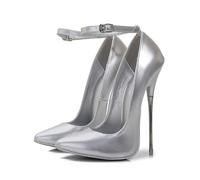 ZIRIA Rosa Pumps 16 cm Extreme Metall High Heels Sexy Dünne Stilettos Modell Cross Dresser Schuhe
