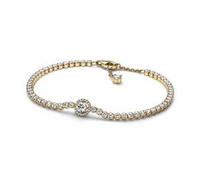 Zirkoniabesetztes Armband für Damen, vergoldet
